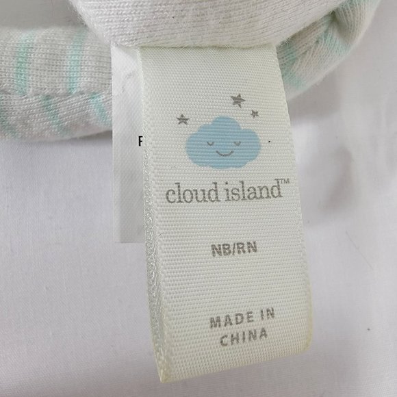 Cloud Island White ELEPHANT PLUSH Baby Stuffed Toy Lovey Stars NB/RN  Target 9" - Picture 5 of 6